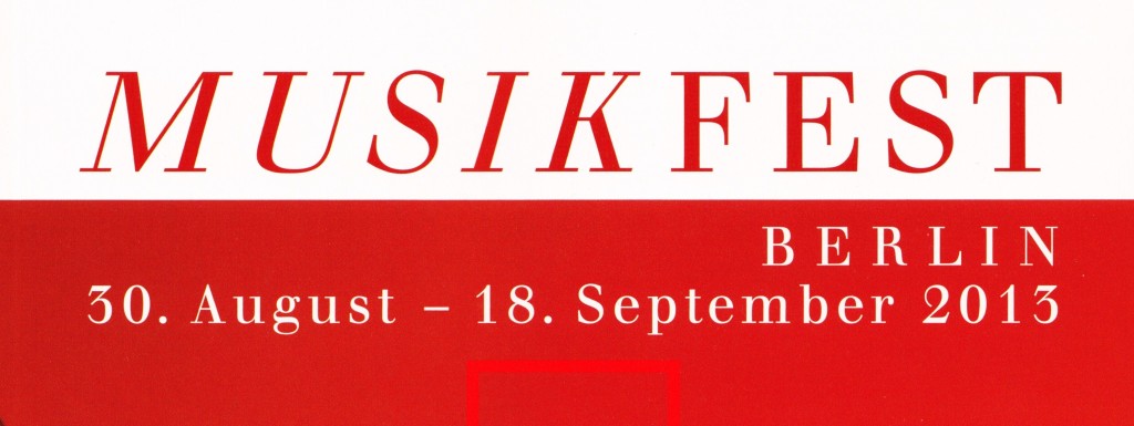 Musikfest Berlin 2013 logo