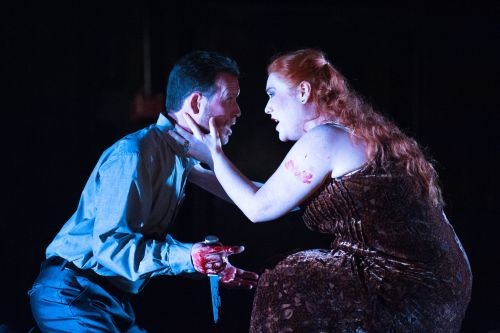  David Stephenson as Macbeth & Elisabeth Meister as Lady Macbeth. Scottish Opera 2014. Credit Tommy Ga-Ken Wan. 