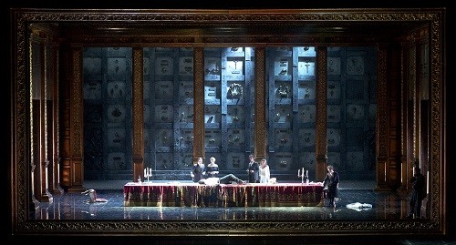 The final scene of Teatro Colón’s Don Giovanni. (Photo credit: Arnaldo Colombaroli)