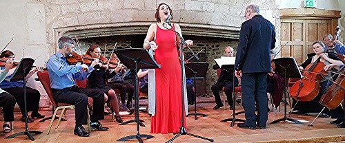 Merit Ariane Stephanos with Dartington Chamber Orchestra - credit Philip R Buttall