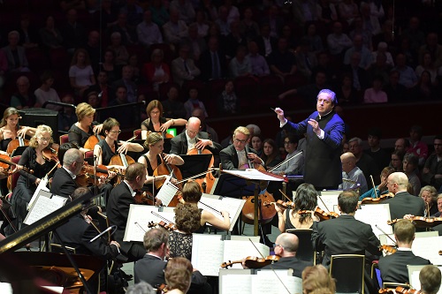 The BBC Philharmonic performs Mark Simpson’s 'Israfel' under the direction of Juanjo Mena at the BBC Proms 2016