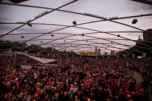 Stars of Lyric Opera at Millennium Park. Photo credit - Andrew Cioffi.