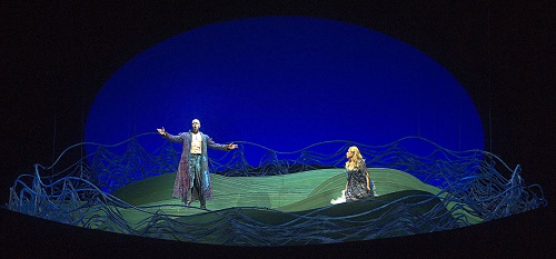 Ante Jerkunica (Vodnik) and Ana María Martínez (Rusalka) in the Teatro Colón’s Rusalka. (Photo: Arnaldo Colombaroli)