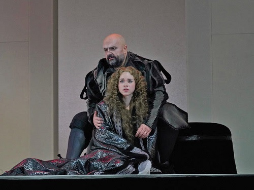 Sebastian Catana (Rigoletto) and Maria Valdes (Gilda) in Berkshire Opera Festival’s Rigoletto © Ken Howard 